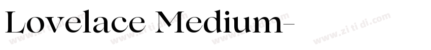 Lovelace Medium字体转换